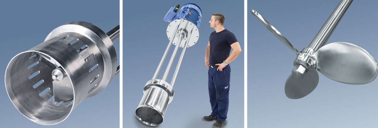 Agitators jet stream mixer