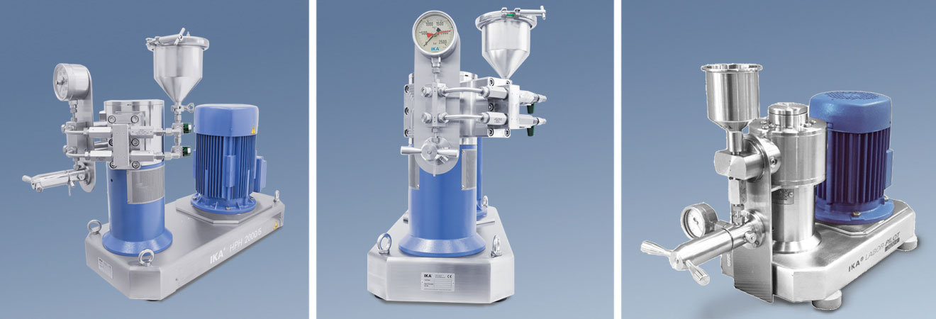 High pressure homogenizers 